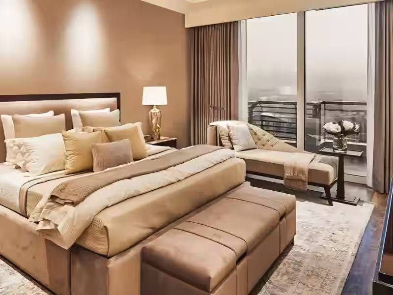 Luxury apartment bedroom